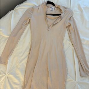 Princess Polly Beige Long Sleeve Dress